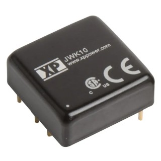 XP Power DC-DC Converter 12V Output, 600mA, 18–36V Input, 10W, Through Hole, 85°C Max, -40°C Min JWK10