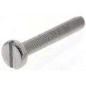 RS PRO Slot Pan Stainless Steel Machine Screw M3 Thread, 20 mm Length, A2 Grade, DIN 85, 526-984