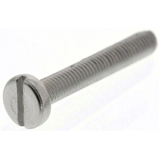 RS PRO Slot Pan Stainless Steel Machine Screw M3 Thread, 20 mm Length, A2 Grade, DIN 85, 526-984