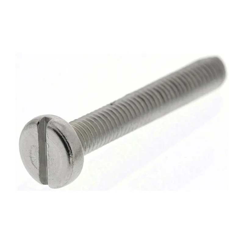 RS PRO Slot Pan Stainless Steel Machine Screw M3 Thread, 20 mm Length, A2 Grade, DIN 85, 526-984
