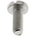 RS PRO Slot Pan Head Stainless Steel Machine Screw M4 Thread, 10 mm Length, A2 Grade, Plain Finish 527-022