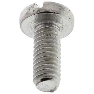 RS PRO Slot Pan Head Stainless Steel Machine Screw M4 Thread, 10 mm Length, A2 Grade, Plain Finish 527-022