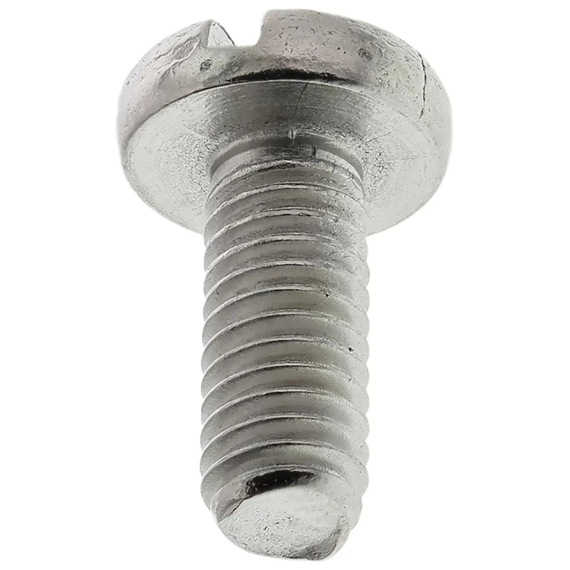 RS PRO Slot Pan Head Stainless Steel Machine Screw M4 Thread, 10 mm Length, A2 Grade, Plain Finish 527-022