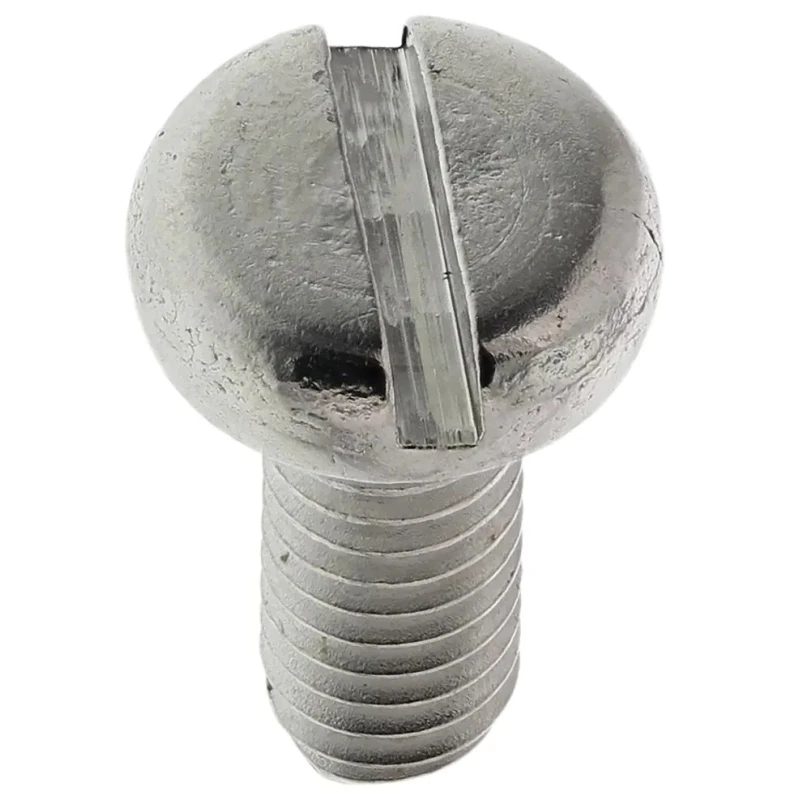 RS PRO Slot Pan Head Stainless Steel Machine Screw M4 Thread, 10 mm Length, A2 Grade, Plain Finish 527-022