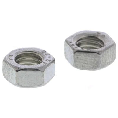 RS PRO Plain Stainless Steel Hex Nut M5 DIN 934 527-268, Full Type, A2 Grade, 4mm Height