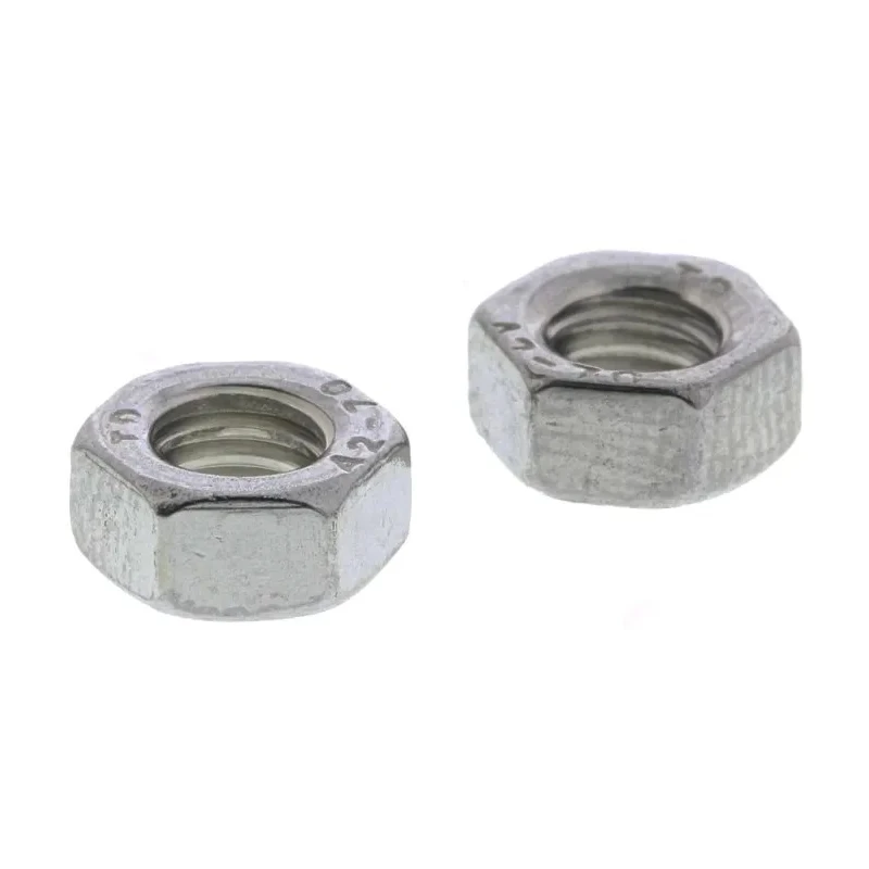 RS PRO Plain Stainless Steel Hex Nut M5 DIN 934 527-268, Full Type, A2 Grade, 4mm Height