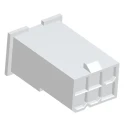 TE Connectivity VAL-U-LOK Male Connector Housing, 6 Contacts, 2 Row, 4.2 mm Pitch, Panel Mount, Straight 2296206-6