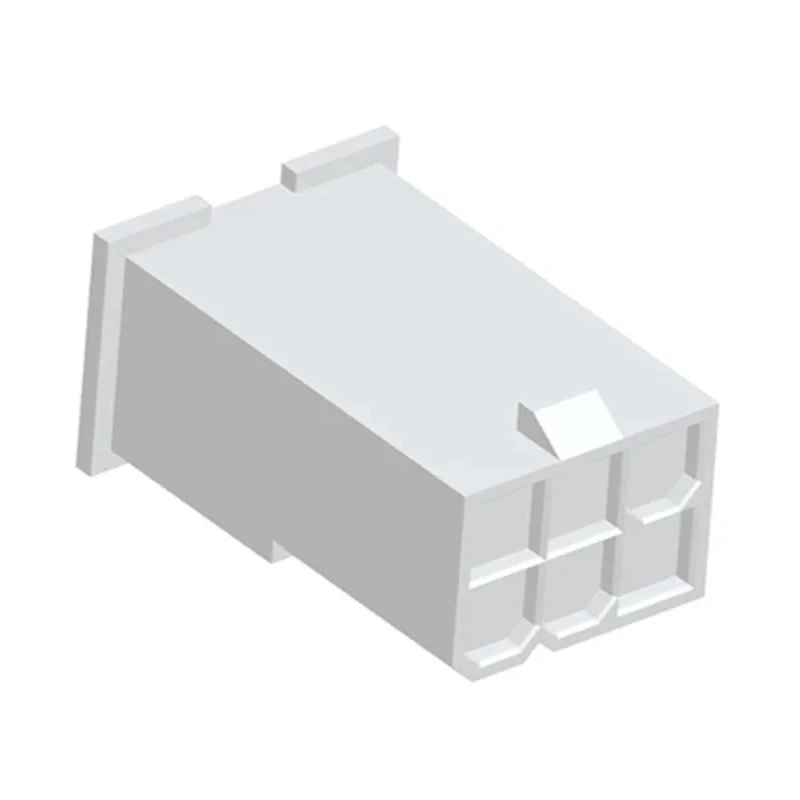 TE Connectivity VAL-U-LOK Male Connector Housing, 6 Contacts, 2 Row, 4.2 mm Pitch, Panel Mount, Straight 2296206-6
