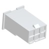 TE Connectivity VAL-U-LOK Male Connector Housing, 6 Contacts, 2 Row, 4.2 mm Pitch, Panel Mount, Straight 2296206-6