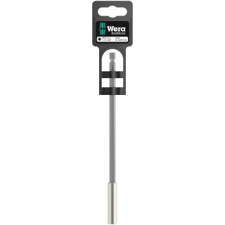 Wera Universal Hex Bit Holder 1/4 Inch, Round Shank, 200mm Steel, Strong Retaining Ring 05160979001