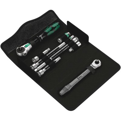 Wera Zyklop 1/4 in Ratchet With Multi-Component Handle, Chrome Molybdenum Steel, 152mm, 72 Teeth, 05135949001