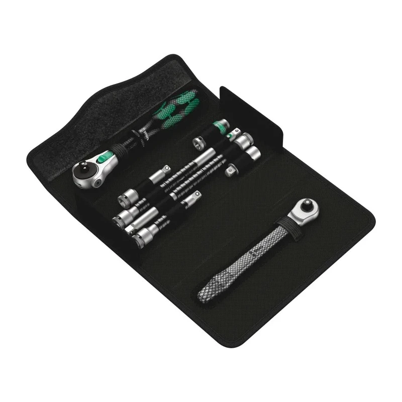 Wera Zyklop 1/4 in Ratchet With Multi-Component Handle, Chrome Molybdenum Steel, 152mm, 72 Teeth, 05135949001