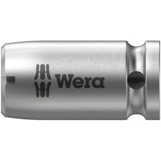 Wera 1/4 Inch Hex Adapter, 25 mm Length, Square to Hex Drive, DIN ISO 1173, 05042605001