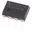 Texas Instruments CD40107BE 2 2-Input NAND Logic Gate, PDIP, CMOS, 3–18V, 8-Pin, Through Hole
