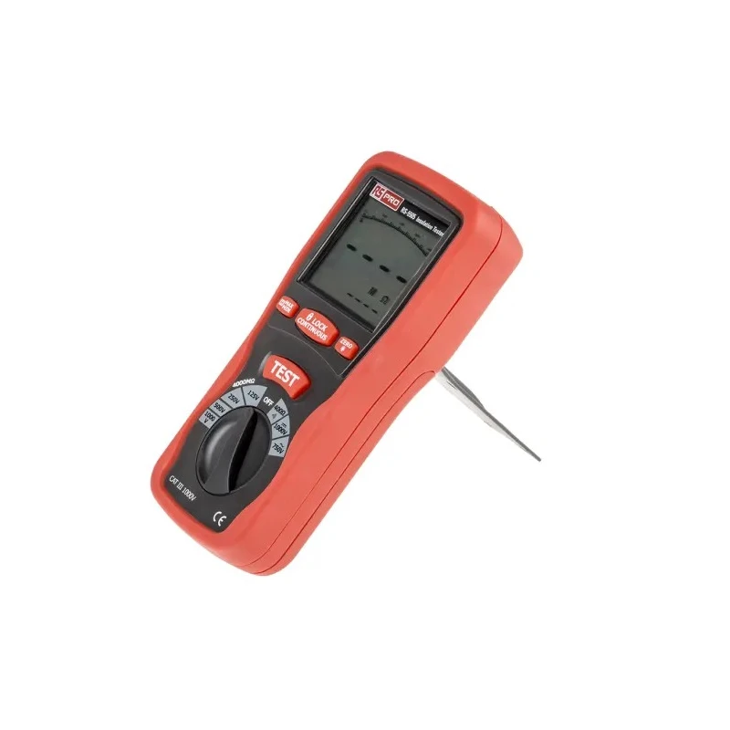 RS PRO Insulation Tester 125 V Min 1000 V Max 4000 mΩ CAT III LCD Display RS5505