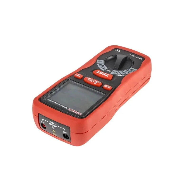 RS PRO Insulation Tester 125 V Min 1000 V Max 4000 mΩ CAT III LCD Display RS5505