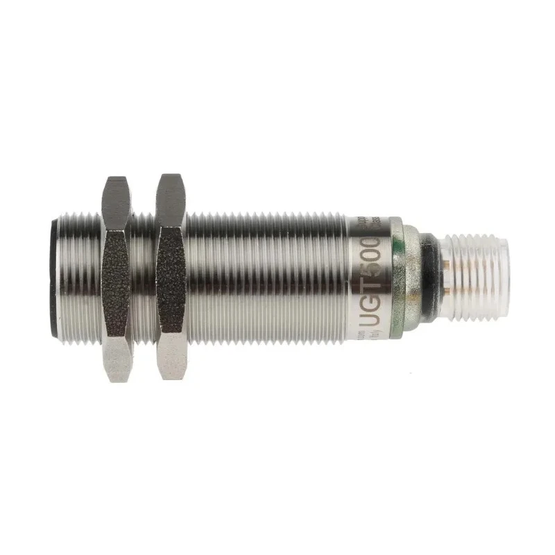 ifm electronic Threaded Barrel Ultrasonic Proximity Sensor M18 x 1, 300 mm, 100mA, PNP, 3V–30V DC UGT500