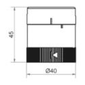 Werma KombiSIGN 40 Series Electronic Sounder Buzzer 24V AC/DC, Surface Mount, 2-Tone, Grey, IP66/IP69K, 85 dB at 635.700.75