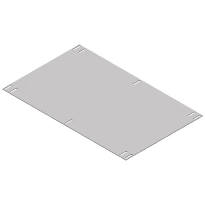 CamdenBoss Steel Mounting Plate, Slotted, 387 mm Width, 250 mm Length, 1 mm Thickness, for 110 Instrument Case CDICMP007