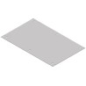 CamdenBoss Steel Mounting Plate, Slotted, 387 mm Width, 250 mm Length, 1 mm Thickness, for 110 Instrument Case CDICMP007