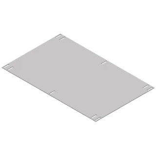 CamdenBoss Steel Mounting Plate, 1mm Thick, 287mm W x 170mm L, Slotted, for 110 Instrument Case CDICMP005