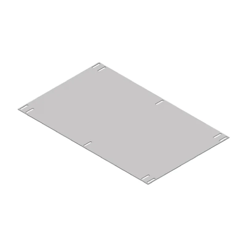CamdenBoss Steel Mounting Plate, 1mm Thick, 287mm W x 170mm L, Slotted, for 110 Instrument Case CDICMP005