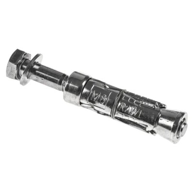 RawlPlug Carbon Steel Mechanical Shield Anchor, M8 x 80 mm, Zinc Plated, Loose Bolt R-RBL-M08/25W