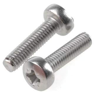 RS PRO Pozidriv Pan Stainless Steel Machine Screw M3, 12mm, DIN 7985, Grade A2 528-750