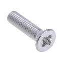 RS PRO Pozidriv Countersunk Stainless Steel Machine Screw M3, 12 mm Length, A2 Grade, DIN 965, 528-952