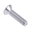 RS PRO Pozidriv Countersunk Stainless Steel Machine Screw M3, 12 mm Length, A2 Grade, DIN 965, 528-952
