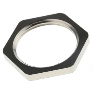 SIB Nickel Plated Brass Cable Gland Locknut, M25 Thread, D4325109
