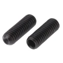 RS PRO Steel Grub Screw, Plain Cup Point, M4 Thread, 12 mm Length, DIN 916, Black, 529-955