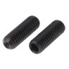 RS PRO Steel Grub Screw, Plain Cup Point, M4 Thread, 12 mm Length, DIN 916, Black, 529-955