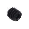 RS PRO Steel Grub Screw, M4 x 4 mm, Plain Cup Point, DIN 916, Black, 529-933