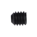 RS PRO Steel Grub Screw, M4 x 4 mm, Plain Cup Point, DIN 916, Black, 529-933