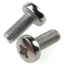 RS PRO Pozidriv Pan Head Machine Screw M5 x 12 mm, A2 Stainless Steel, DIN 7985, 528-867