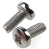 RS PRO Pozidriv Pan Head Machine Screw M5 x 12 mm, A2 Stainless Steel, DIN 7985, 528-867