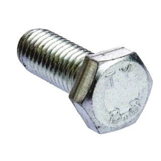 RS PRO Bright Zinc Plated Steel Hex Bolt, M12 x 30 mm, DIN 933, Grade 8.8, 530-179
