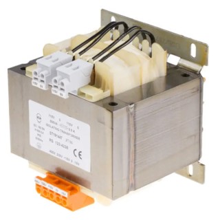 Block Chassis Mount Transformer 2 Outputs, 500 VA, 2 x 115 V AC Secondary, 230 V AC & 400 V AC Primary, CE, IECBSEN 123-4238