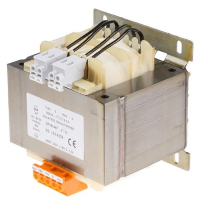 Block Chassis Mount Transformer 2 Outputs, 500 VA, 2 x 115 V AC Secondary, 230 V AC & 400 V AC Primary, CE, IECBSEN 123-4238