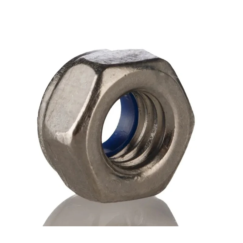 RS PRO Bright Zinc Plated Steel Locknut M8 Nylon Insert DIN 982 530-393
