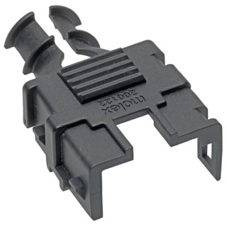 Molex Mega-Fit Backshell, Nylon, Black, for 200122 Series, Strain Relief, 5.7 mm Pitch 200122-0010