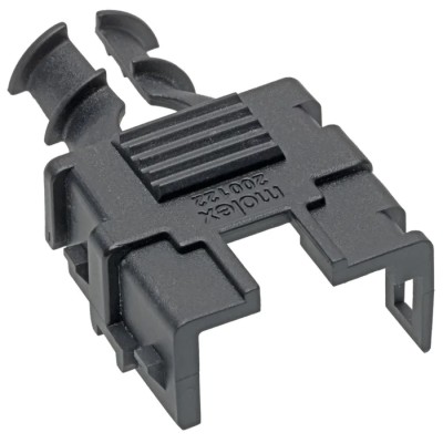 Molex Mega-Fit Backshell, Nylon, Black, for 200122 Series, Strain Relief, 5.7 mm Pitch 200122-0010