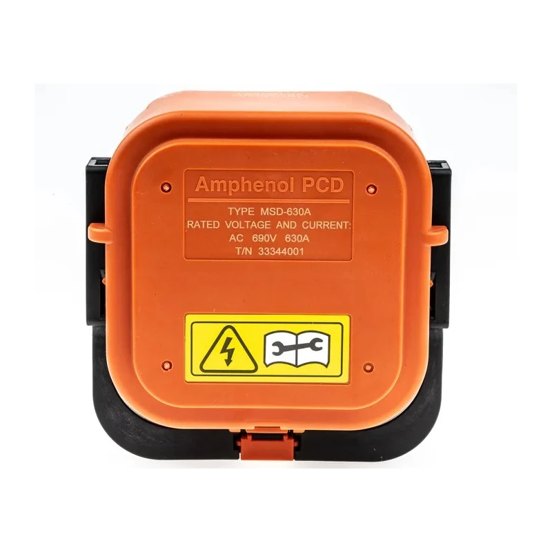Amphenol Industrial Plug-In EV Service Disconnect, 630A, 690V, Flange Mount, HV Battery Pack, Male, IP69K/IP67, MSDM6302