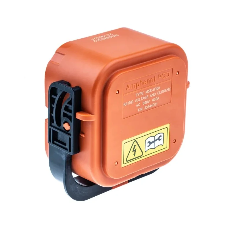 Amphenol Industrial Plug-In EV Service Disconnect, 630A, 690V, Flange Mount, HV Battery Pack, Male, IP69K/IP67, MSDM6302