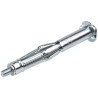 RawlPlug Carbon Steel Expanding Bolt Cavity Fixing, 10 mm Fixing Hole, Zinc Plated, 65 mm Length, Pozidriv & Slot Drive 41652