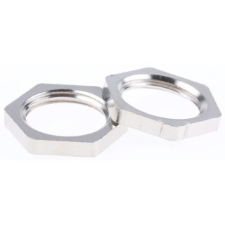 SIB Nickel Plated Brass Cable Gland Locknut M16 Thread D4316107