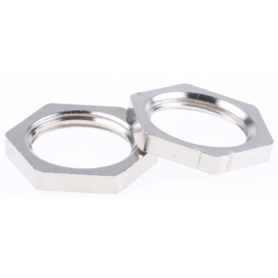 SIB Nickel Plated Brass Cable Gland Locknut M16 Thread D4316107