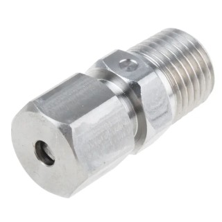 RS PRO Compression Fitting for Use with Thermocouple or PRT Probe Stainless Steel 123-5574