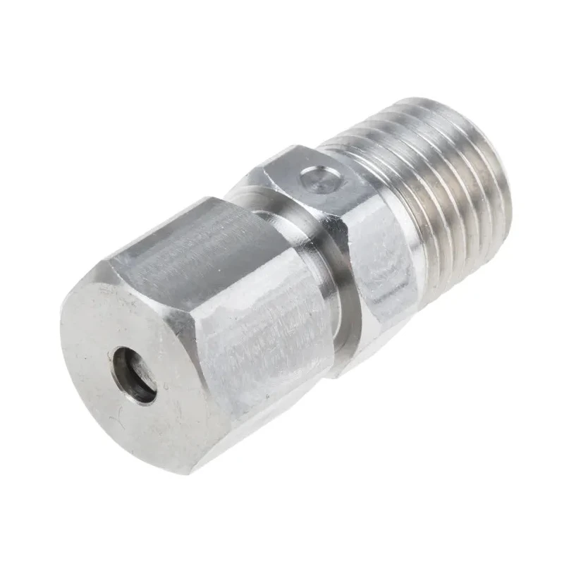RS PRO Compression Fitting for Use with Thermocouple or PRT Probe Stainless Steel 123-5574